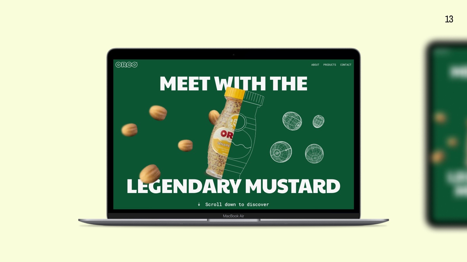 Desktop home page: Meet with the legendary mustard.